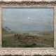 Landschaftsmaler um 1900 "Landschaft auf Fehmarn", Öl/Lw., undeutl. sign. u.r., 44x58 cm, Rahmen - фото 1