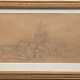 Feddersen, Hans Peter "Garding", Bleistift, sign. u.r., 15x25 cm, im Passepartout hinter Glas und Rahmen - Foto 1