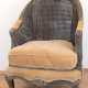 Sessel im Barockstil, 20. Jh., doppeltes Korbgeflecht z.T. gekälkt, loses Sitzpolster, 106x70x75 cm - Foto 1