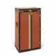 AN ORANGE VUITTONITE CANVAS TRUNK FOR THIRTY PAIRS OF SHOES WITH BRASS HARDWARE - Foto 1