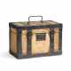 A NATURAL WOODEN FIRST AID KIT TRUNK WITH BLACK LACQUERED IRON HARDWARE - photo 1