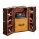 A MONOGRAM CANVAS LIBRARY TRUNK WITH BRASS HARDWARE - photo 1