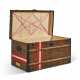 A DAMIER CANVAS MEN LOW 100 TRUNK WITH BRASS HARDWARE - photo 1