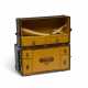 A MONOGRAM CANVAS LIBRARY TRUNK WITH BRASS HARDWARE - фото 1