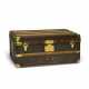 A DAMIER CANVAS CABIN 70 TRUNK WITH BRASS HARDWARE - фото 1