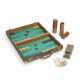 A MONOGRAM CANVAS BACKGAMMON SUITCASE WITH BRASS HARDWARE - photo 1