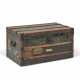 A GREEN VUITTONITE COURRIER 80 TRUNK WITH BLACK LACQUERED IRON HARDWARE - photo 1