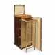 A NATURAL COWHIDE LEATHER WARDROBE TRUNK WITH BRASS HARDWARE - Foto 1