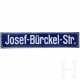 Straßenschild "Josef-Bürckel-Str." - Foto 1
