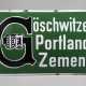 Emailleschild Göschwitzer Portland-Zement - фото 1