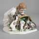 Meissen "Kind mit Kaninchen" - Foto 1