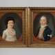 Paar antike amerikanische Portraits - photo 1