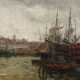 Edmond Petitjean, Segelschiffe im Hafen - фото 1