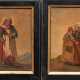 Flämischer Künstler 19. Jh. Paar Ölbilder "Frauenbildnisse", rückseitig mit Widmung und dat. 1832, 20,5x19,5 cm, Rahmen - фото 1