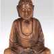 Buddha-Figur, Nepal, Holz geschnitzt, H. 21 cm - фото 1