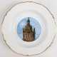 Meissen-Ansichtenteller "Dresden Frauenkirche", Goldrand, 1924-1934, Form Neumarseille, Schwertermarke mit 4 Schleifstrichen, Dm. 23 cm - photo 1