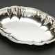 Ovale Anbietschale mit Chippendale Rand, Silber 830, 429g, 5x31x21cm - Foto 1