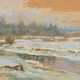 Eitner, Ernst (1867-1955) "Oberalster im Winter", Aquarell/Bleistift, verso Kauf- und Besitzerangabe, Impressionisten Rahmen, 26,3x33,8cm (m.R. 47x58cm) - Foto 1