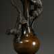 Fratin, Christophe (1801-1864) "Vase aux deux chats", patinierte Bronze, Gießerstempel Thibaut Frères Fondeurs Paris, H. 16cm, min. Kratzer - Foto 1