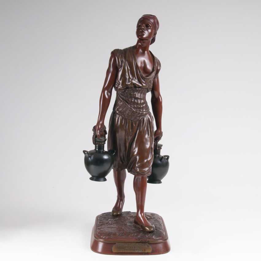 Lot 340. Marcel Debut "Bronze Sculpture 'Tunisian Water Carrier"' from