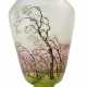 Gefußte Vase mit Birken im Regen - photo 1
