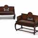 TWO BURL-INSET HONGMU THRONE CHAIRS - фото 1