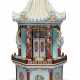 AN UNUSUAL LARGE FAMILLE ROSE MODEL OF A PAVILION - фото 1