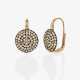 A pair of drop earrings decorated with champagne-coloured brilliant-cut diamonds - photo 1