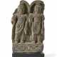 A GREY SCHIST FRIEZE DEPICTING BODHISATTVAS - фото 1