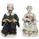 A PAIR OF MEISSEN PORCELAIN NODDING FIGURES OF A PREACHER AND HIS WIFE - фото 1