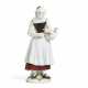 A MEISSEN PORCELAIN FIGURE OF A PEASANT WOMAN WITH A HEN - photo 1