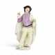 A MEISSEN PORCELAIN FIGURE OF SCARAMOUCHE - Foto 1