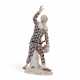 A MEISSEN PORCELAIN FIGURE OF HARLEQUIN - Foto 1