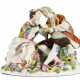 A MEISSEN PORCELAIN GROUP OF LOVERS TAKING SNUFF - фото 1