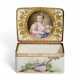 A GOLD-MOUNTED GERMAN PORCELAIN RECTANGULAR SNUFF-BOX AND COVER - photo 1