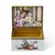 A GILT-METAL-MOUNTED MEISSEN PORCELAIN RECTANGULAR SNUFF-BOX AND COVER - Foto 1