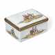 A MEISSEN PORCELAIN GILT-METAL MOUNTED RECTANGULAR SNUFF-BOX AND COVER - photo 1