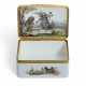 A GILT-METAL-MOUNTED MEISSEN PORCELAIN SNUFF-BOX AND COVER - photo 1