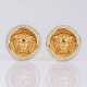 Gianni Versace. Paar Gold-Ohrringe mit Brillanten 'Medusa'. - Foto 1