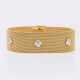 Milanaise Gold-Armband mit Brillant-Besatz. - Foto 1