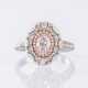 Diamant-Ring mit seltenem Fancy Pink Diamant. - photo 1