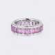 Pink Saphir Brillant Memory-Ring. - Foto 1