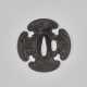 AN IRON TSUBA WITH BRIDGE - Foto 1