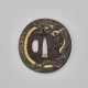 A SOFT-METAL-INLAID IRON TSUBA - photo 1