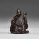 A CARVED WOOD NETSUKE OF BENZAITEN - photo 1