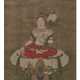 A SILK PAINTING OF WHITE TARA - фото 1