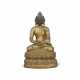 A GILT-COPPER FIGURE OF BUDDHA - photo 1