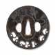 AN IRON TSUBA WITH MAPLE LEAF AND DEER - фото 1