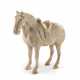 A PAINTED POTTERY FIGURE OF A HORSE - фото 1