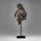 A GREEK BRONZE GRIFFIN-CRESTED CHALCIDIAN HELMET - фото 1